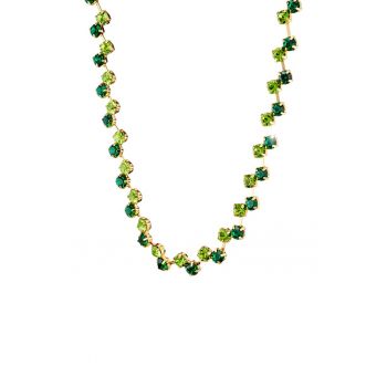 Colier placat cu aur de 18K si decorat cu zirconia Dance
