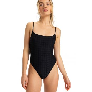 Costum de baie intreg cu bretele ajustabile