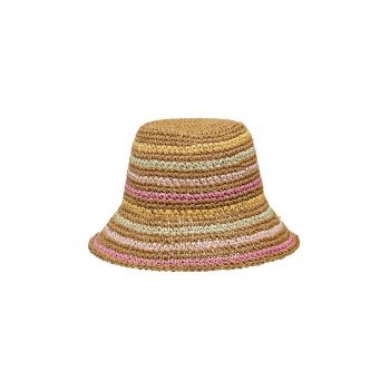 Palarie bucket de paie Candied Peacy