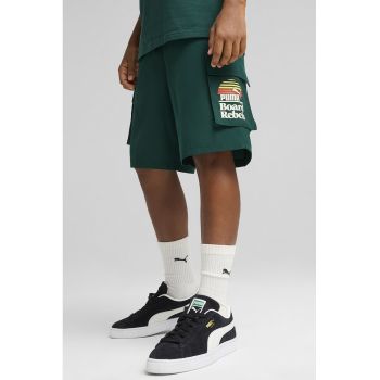 Pantaloni scurti cargo cu snur de ajustare