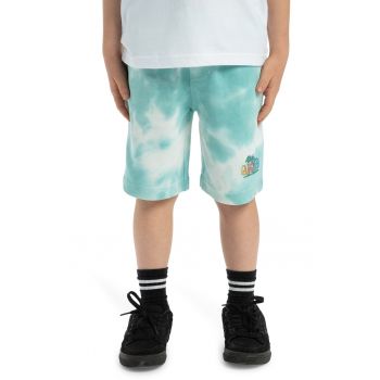 Pantaloni scurti cu model tie-dye si buzunare oblice