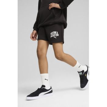 Pantaloni scurti de bumbac cu logo