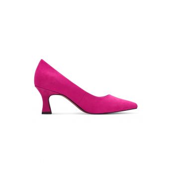 Pantofi de piele intoarsa sintetica cu varf ascutit
