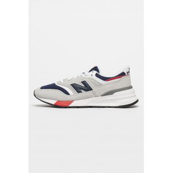 Pantofi sport cu garnituri din piele intoarsa 997