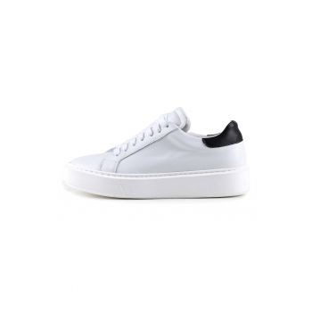 Pantofi sport din piele cu model uni