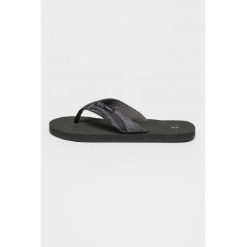 Papuci flip-flop cu logo si imprimeu