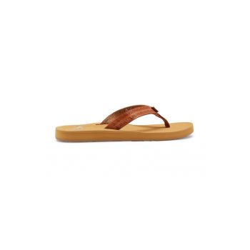 Papuci flip-flop de piele ecologica Porto