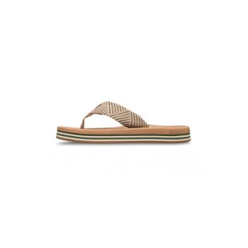 Papuci flip-flop din material textil Colbee