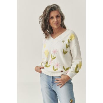Pulover cu model floral