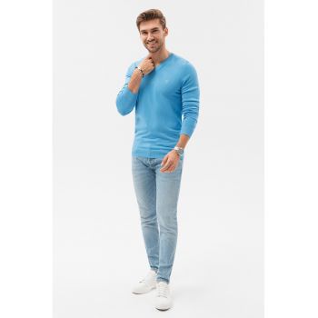 Pulover slim fit cu decolteu in V