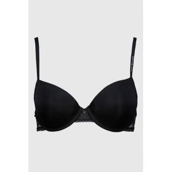 Sutien cu burete si insertii de dantela