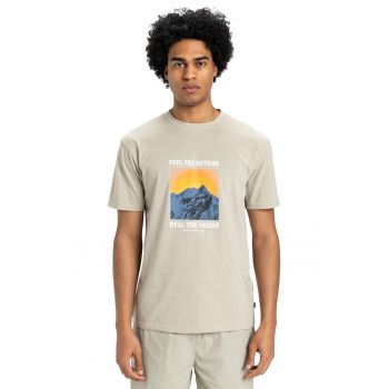 Tricou cambrat din amestec de bumbac organic