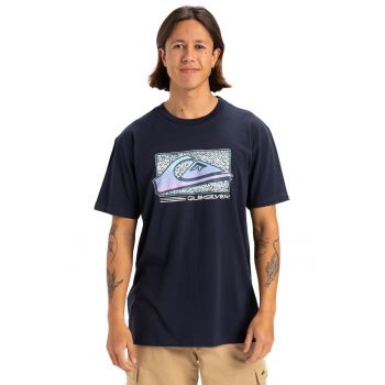 Tricou cu decolteu la baza gatului Retro Fade