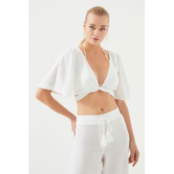 Bluza pentru plaja -  Bumbac/Viscoza - Galben