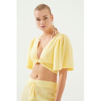 Bluza pentru plaja -  Bumbac/Viscoza - Galben