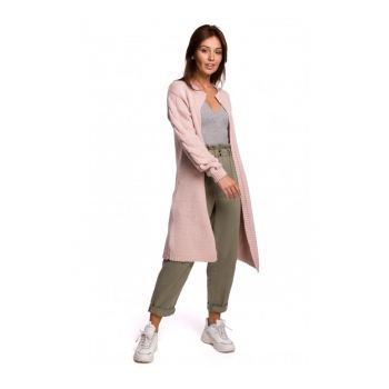 Cardigan cu maneca lunga - Acril/Nylon/Lana - Roz