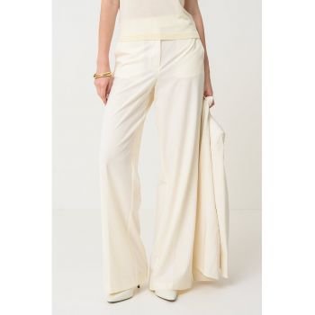 Pantaloni drepti cu talie inalta