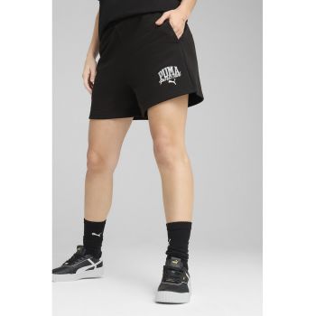 Pantaloni scurti cu snur de ajustare si buzunare laterale