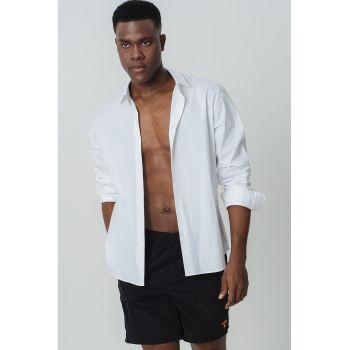 Pantaloni scurti de baie cu talie elastica