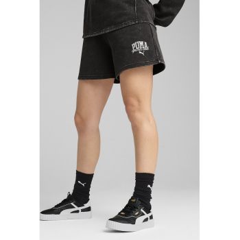 Pantaloni scurti din amestec de bumbac cu logo