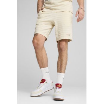 Pantaloni scurti din amestec de bumbac cu logo brodat