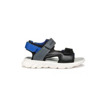 Sandale cu velcro de piele ecologica