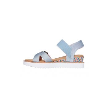 Sandale din material textil cu velcro Miss