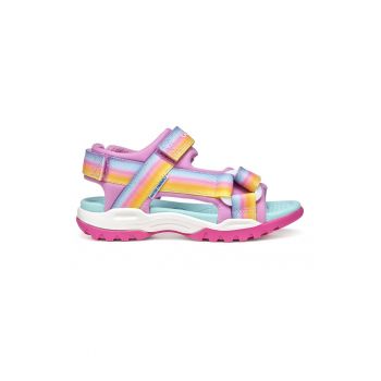 Sandale din material textil cu velcro
