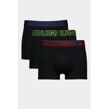 Set de boxeri cu banda logo in talie pentru fitness - 3 perechi