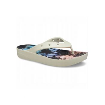Slapi Femei -  Classic Platform Retro Resort Flip - Bej
