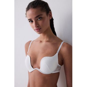 Sutien push-up cu strat exterior din dantela