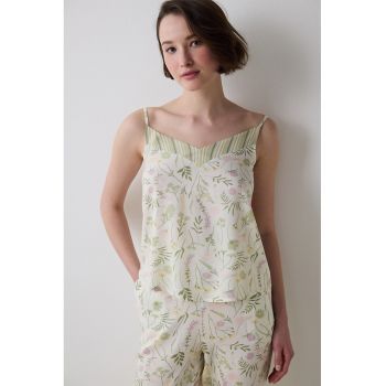Top de pijama cu model floral