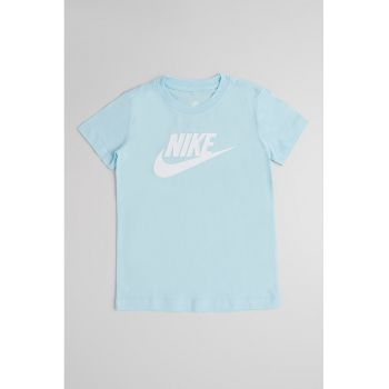 Tricou cu decolteu la baza gatului si imprimeu logo