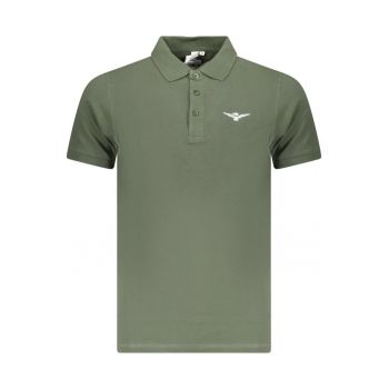Tricou polo barbati - din bumbac - cu mini imprimeu - Regular fit