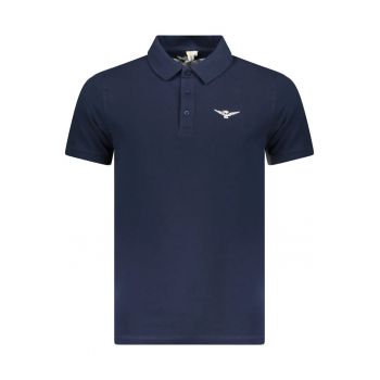 Tricou polo barbati - din bumbac - cu mini imprimeu - Regular fit