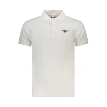 Tricou polo barbati - din bumbac - cu mini imprimeu - Regular fit