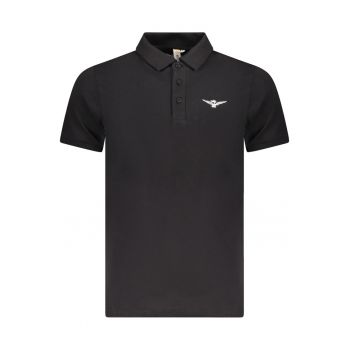 Tricou polo barbati - din bumbac - cu mini imprimeu - Regular fit