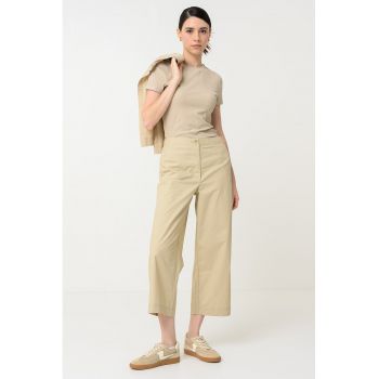 Tricou striat din amestec de bumbac