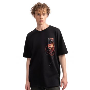 Tricou unisex cu imprimeu abstract