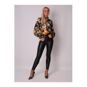 Bluza cu guler cu insertii elastice TA554