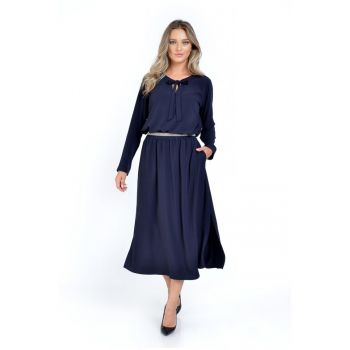 Bluza Dama cu Funda - Bleumarin -