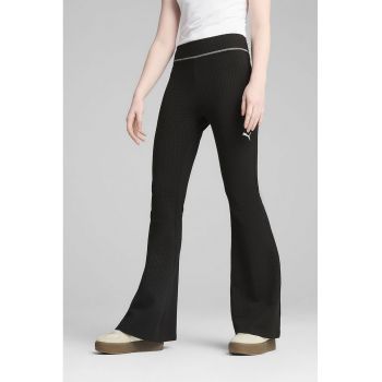 Colanti bootcut cu talie medie