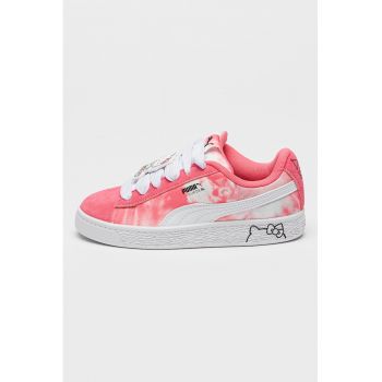 Hello Kitty & Friends - Pantofi sport tie-dye cu garnituri de piele intoarsa