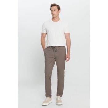 Pantaloni relaxed fit cu talie ajustabila