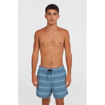Pantaloni scurti de baie cu dungi si snur