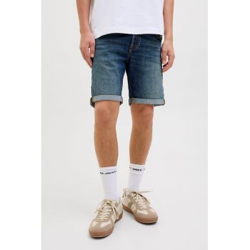Pantaloni scurti din denim cu aspect decolorat