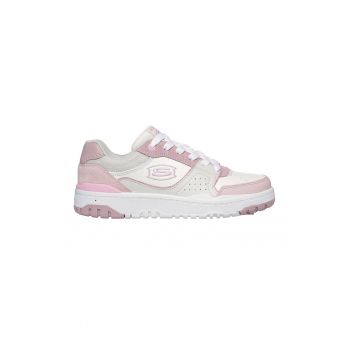 Pantofi sport de piele cu garnituri de piele ecologica