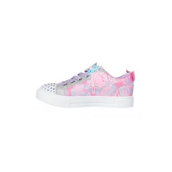 Pantofi sport de piele ecologica cu model grafic