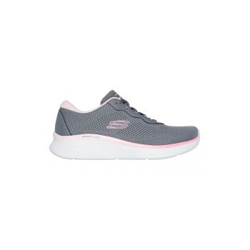Pantofi sport de piele ecologica cu sireturi