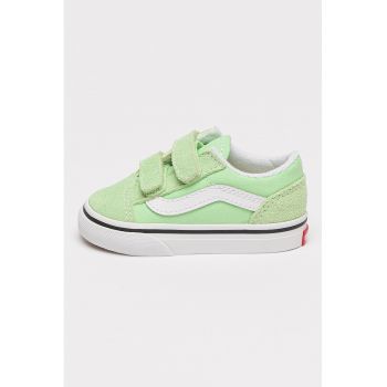 Pantofi sport Old Skool cu garnituri de piele intoarsa si velcro